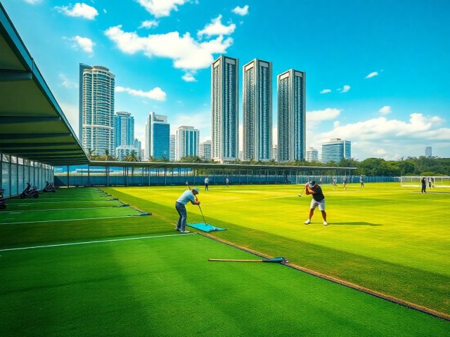 Where are the golf ranges in Singapore
